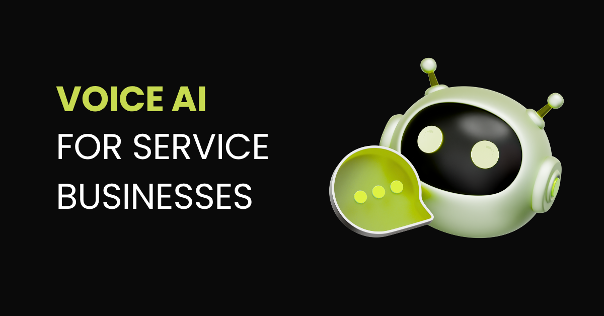 Voice AI for service businesses — AI voice bot handling after-hours calls, appointment reminders, missed-call recovery, and lead pre-qualification