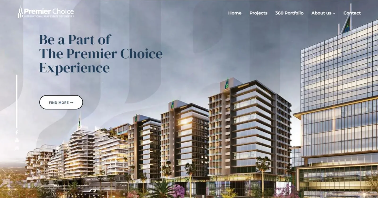 Premier Choice International real estate website homepage