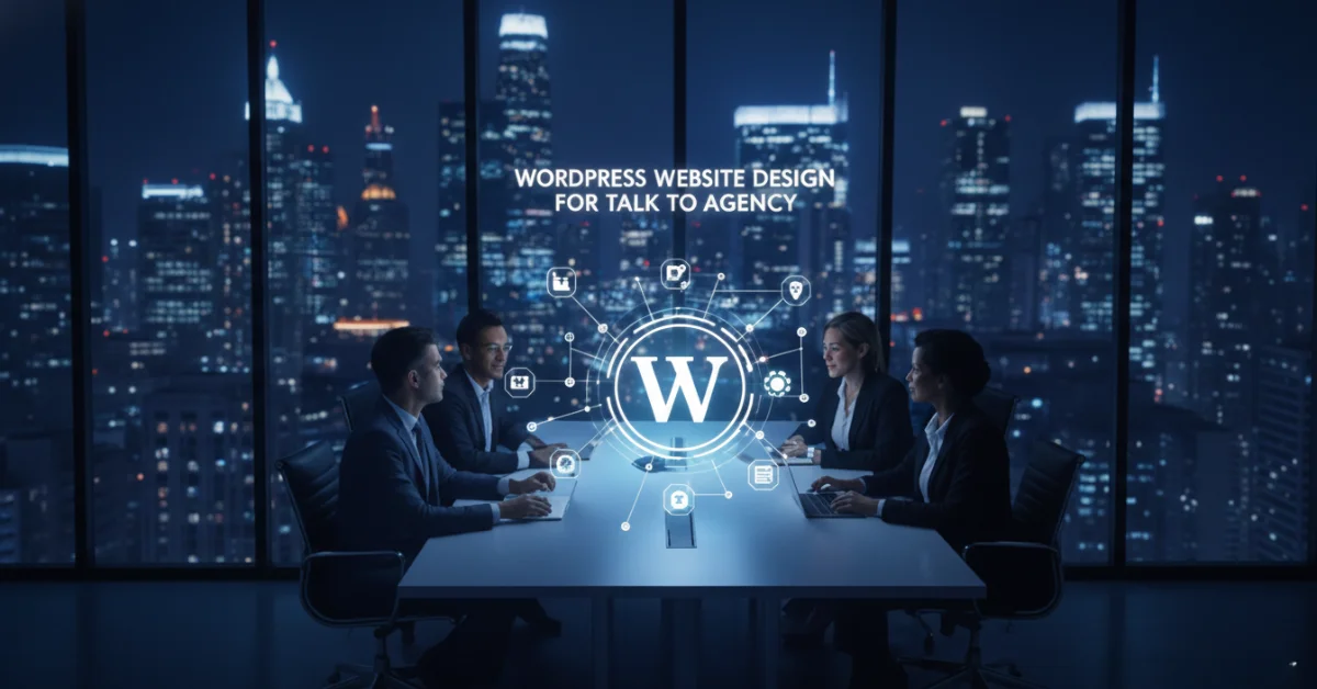 WordPress Website Design For Talk To Agency