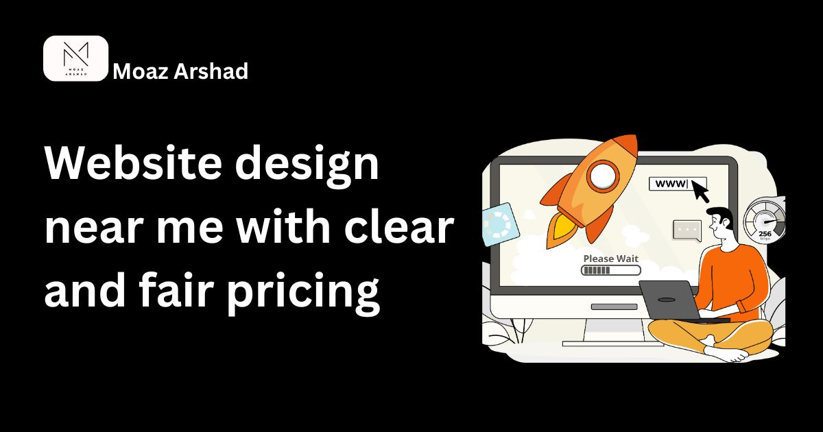 Website design near me with clear and fair pricing by moazarshad.com
